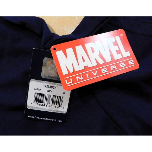 Dallas Cowboys Marvel Universe Collab Tee XL Navy Blue Short Sleeve Superheroes - Picture 7 of 8